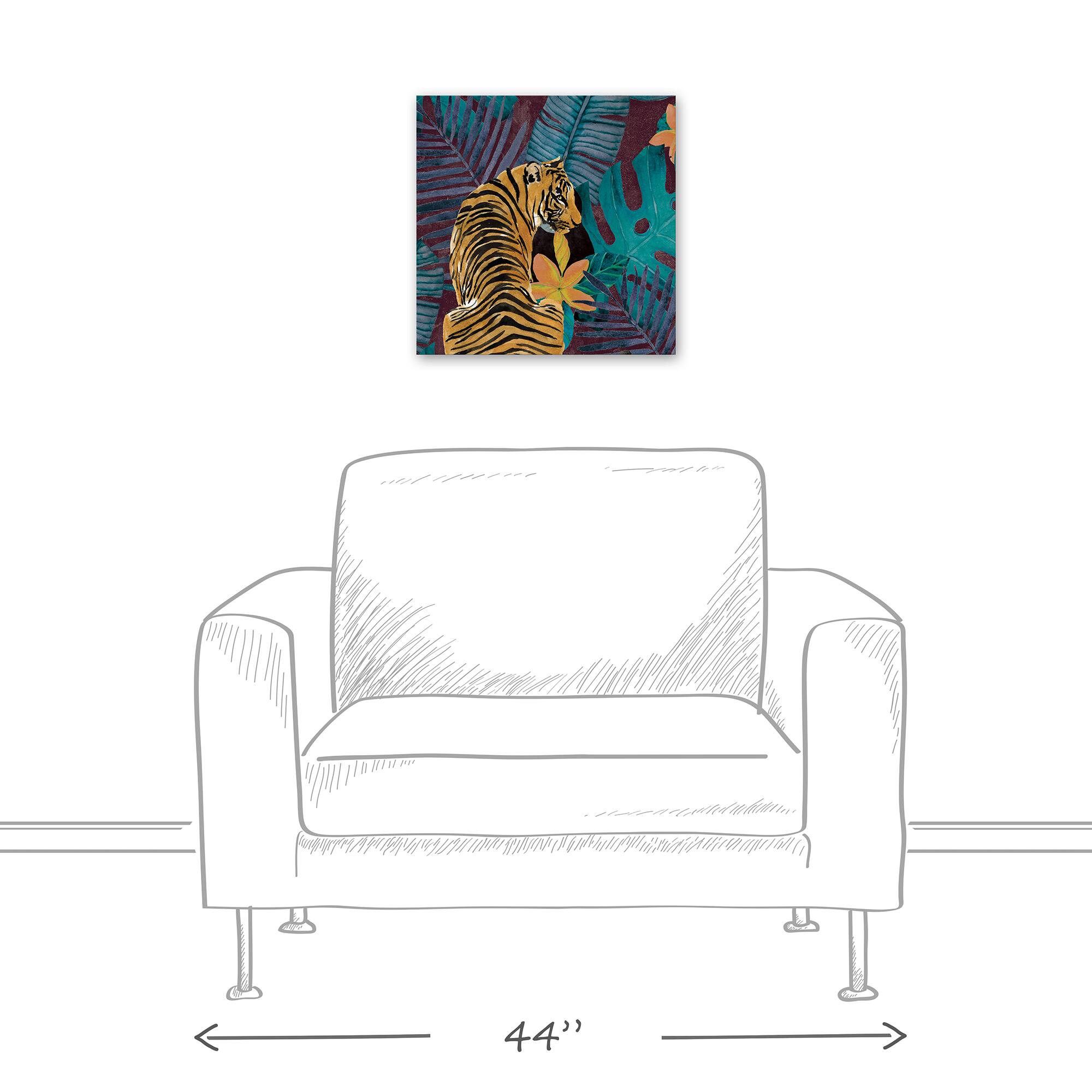 Jungle Tiger Canvas Wall Art